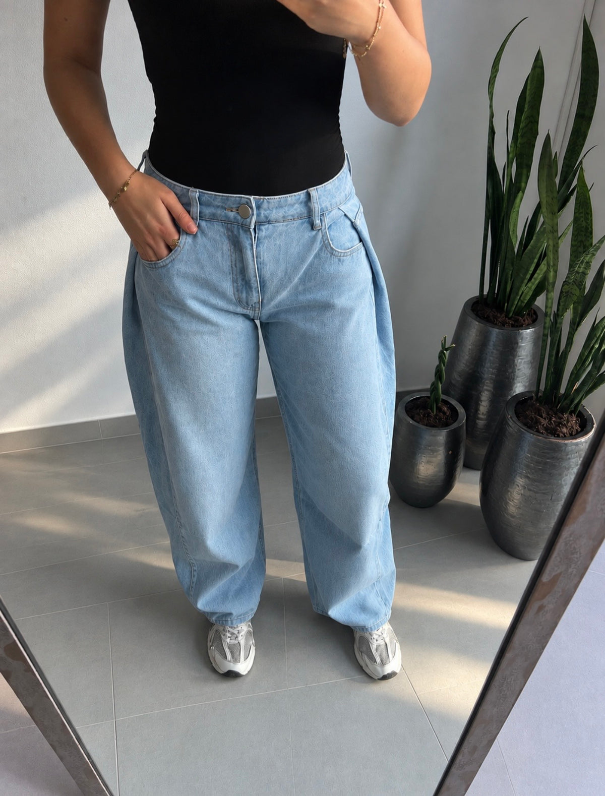 LUNA BLUE DENIM JEANS